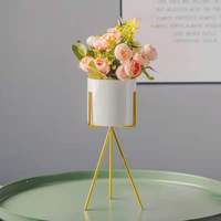 Desain Baru Taman Keramik Penanam Berdiri Multi-warna Multi-Model Keramik Pot Bunga Berdiri Dalam Ruangan