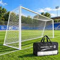 But de football pliable en acier de 2m x 1m avec filet en polyester et sac de transport pratique