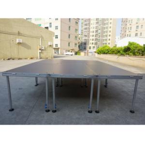 Scène modulaire en aluminium pour intérieur/extérieur, passerelle portable avec montage facile, surface antidérapante, certifiée CE - Product Image 2