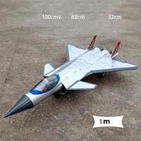 Modèle de déguisement d'avion furtif J-20 à l'échelle 1:13, grande maquette en métal épaissi, accessoire décoratif exquis pour bar et décoration suspendue