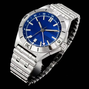 นาฬิกาข้อมือแฟชั่นผู้ชาย OEM รุ่นใหม่ ดีไซน์หรูหรา สายสตีลแบบ <span class=keywords><strong>Bullet</strong></span> Link แสดงเวลาสองเขตเวลา พร้อมเข็มเรืองแสง เหมาะสำหรับการเดินทาง - Product Image 2