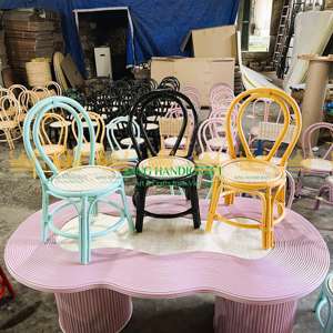 Silla de ratán acogedora y encantadora de estilo de diseño moderno para niños para una experiencia de sala de juegos caprichosa para bebés de dormitorio de cocina, de Vietnam - Product Image 4