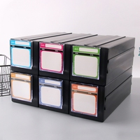 Organisateur de rangement pour lentilles de lunettes en PVC, étui à tiroir suspendu durable pour magasin de lunettes optiques