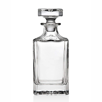 Ensemble de verres à whisky et carafe à décanter, sans plomb, OEM ODM, fabriqué, bon marché, vente en gros