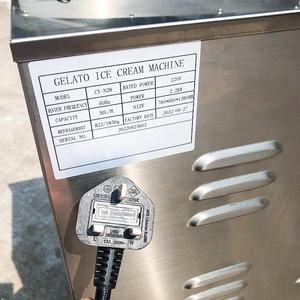 Italiano comercial helado comercial de la gran industria hielo duro helado de crema de helado de <span class=keywords><strong>segunda</strong></span> <span class=keywords><strong>mano</strong></span> lotes pequeños hacer Maker 2 de la máquina - Product Image 4