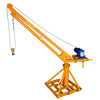 Rotation à 360 degrés, 300kg, 500kg, 1000kg, 2000kg, petit moteur à usage extérieur, grue à levage de singe