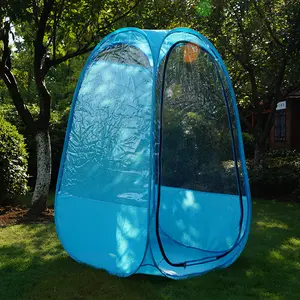 야외 낚시 장비 자동 텐트 비와 방풍 다기능 단일 투명 겨울 낚시 비 쉼터