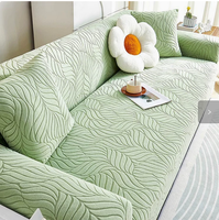 Housse de canapé universelle en velours jacquard à motifs floraux, couvrante, toutes saisons, anti-griffures pour chats, lavable, moderne