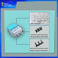 221-412 2P OJ26 Serie Schnellverbinder PC 1 Sekunde Verbindungszeit 0,5-4mm² 100 Stück Kostenloser Versand Verbindet weiche und harte Drähte
