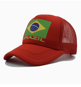 Casquettes de baseball drapeaux du Brésil 2026 en gros, chapeaux de soleil personnalisés pour matchs de football, activités d'équipe, chapeaux de soleil d'extérieur, logo homme - Product Image 1