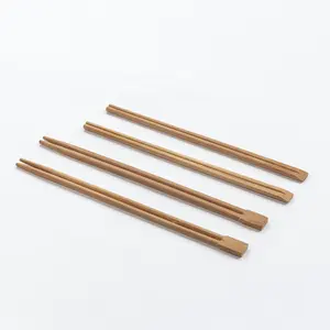 Baguettes jetables en bambou, 10 pièces, manchettes brunes, en vrac