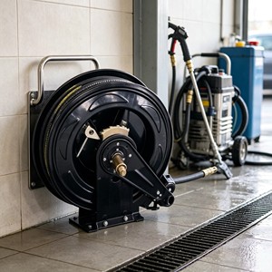 Enrouleur de tuyau d'arrosage mural automatique rétractable haute pression 15m <span class=keywords><strong>25m</strong></span> pour lavage de voiture et jardin - Product Image 4