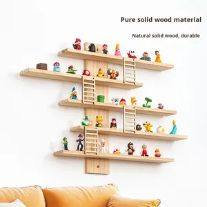 Étagère <span class=keywords><strong>de</strong></span> rangement murale en bois, chambre d'enfant, modèle animal, étagère <span class=keywords><strong>de</strong></span> rangement, présentoir <span class=keywords><strong>de</strong></span> figurines d'<span class=keywords><strong>action</strong></span> YX - Product Image 2