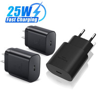 Chargeur mural USB-C de haute qualité 25W Super Rapide TYPE C Adaptateur d'alimentation PD pour Samsung Galaxy 10/Note 20 S23 S24 S25 S26