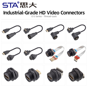 Câble d'interface numérique pour écran vidéo HD, filetage UNS 13/16-28, connecteur mâle-femelle à montage sur panneau arrière, 0,<span class=keywords><strong>3M</strong></span> 0,5M 1M 2M <span class=keywords><strong>3M</strong></span> - Product Image 1