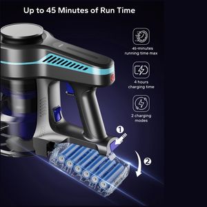 무선 진공 청소기, 강력한 흡입, 최대 45 분의 실행 시간, 카펫 및 단단한 바닥에서의 강력한 청소 - Product Image 3