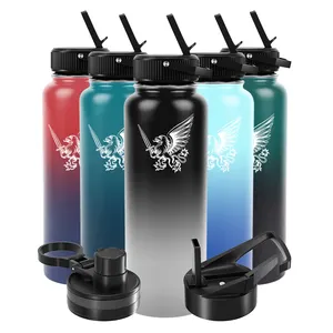 Hot Selling Wide Mouth Reusable Insulated Hot Custom Stainless Steel Metal Water Bottle