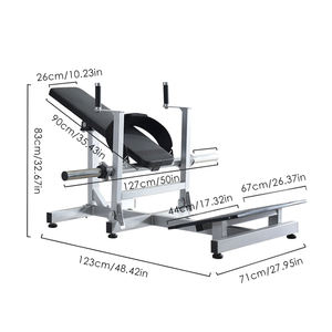 ZHOYA gros plaque d'acier chargé fessier <span class=keywords><strong>pont</strong></span> entraînement haltère hanche poussée Machine musculation Gym <span class=keywords><strong>Fitness</strong></span> - Product Image 2