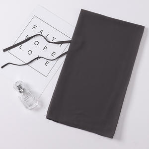 Pañuelos étnicos de nuevo estilo al por mayor, bufanda de vendaje de perlas de Color sólido, hiyab para mujeres musulmanas, gasa de mujer - Product Image 5