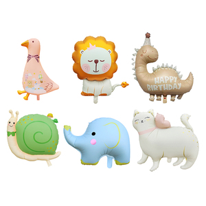 Nuovi Palloncini Opachi in Foil a Forma di Elefante, Unicorno, Dinosauro, Animali Animati, Ecologici per Compleanni di Bambini, San Valentino, Capodanno - Product Image 2