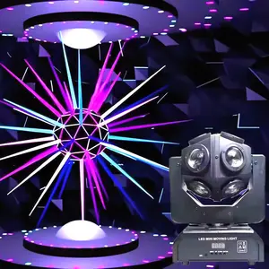 Moving Head Magic Ball Led Strobe Licht Roterende Lichten Geluid Geactiveerd 12Pcs 4 In 1Disco Club Dj Ball Party Podium Licht