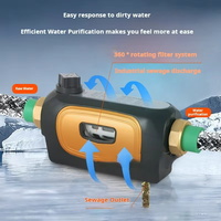 Préfiltre manuel à grand débit 4T/H en cuivre pour toute la maison, purificateur d'eau central avec robinet et conception écologique, filtration 40-60 microns