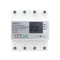 Compteur intelligent triphasé et protecteur d'énergie WiFi Tuya de haute qualité pour la maison intelligente (application QJC Smart Life)