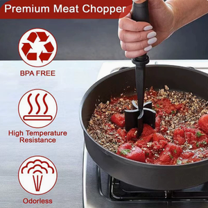 Nuevo Diseño 2026: Picador de Carne Resistente al Calor, Triturador Manual de Hamburguesas y Patatas para Cocina - Product Image 2