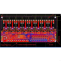 Module relais Modbus RTU 8 canaux 12V avec sortie d'entrée RS485 pour automatisation industrielle et systèmes domestiques