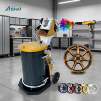 Machine de pulvérisation de peinture électrostatique semi-automatique à écran tactile numérique de haute qualité avec grande trémie et pompe contrôlée par PLC