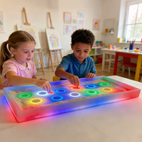Équipement de Salle Sensorielle : Table Lumineuse LED Interactive pour Enfants, Panneau LED pour la Thérapie de l'Autisme et le Développement Précoce