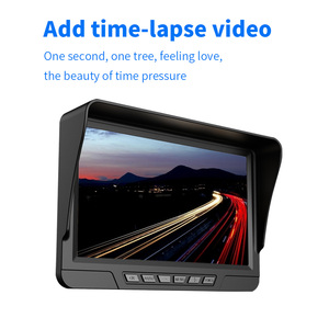 7.0 inch Màn hình màu AHD chiếu hậu Trailer màn hình hệ thống <span class=keywords><strong>camera</strong></span> điều khiển bằng giọng nói xe máy ảnh kép phía trước phía sau xe tải đảo chiều máy ảnh - Product Image 4