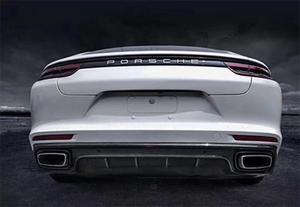 Diffuseur de pare-chocs arrière en fibre d'arbre de boucille compatible avec Porsche Panamera 971 2017-2021, protection de pare-chocs, style automobile - Product Image 3