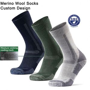 Men Merino <b>Wool</b> <b>Socks</b> Cushioned Trekking Cycling Work Outdoor Hiking Men Sports <b>Socks</b> - Product Image 1