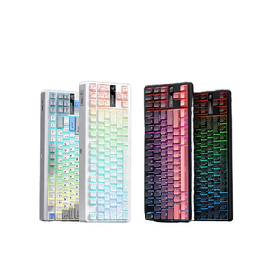 Select G87 RGB Custom Gaming Keyboard Three-Mode Wireless Mechanical Cherry Shaft Gasket Structure Multifunctional Knob Hot - Product Image 1