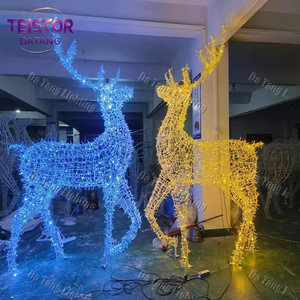 Antler Silhouettes LED Christmas Lights-Customizable Colors for Indoor/Outdoor Use in Malls Plazas Hotels & Visitor Routes - Product Image 5