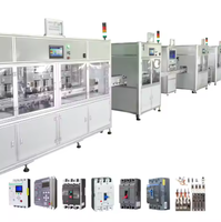 Pemutus sirkuit casing cetakan baru MCCB rakitan otomatis dan pemeriksaan jalur produksi fleksibel 380V 50Hz