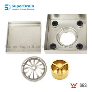 Nouvelle conception de couvercles de drain en acier inoxydable 304/316, drain de tranchée avec insert de carrelage, grille <span class=keywords><strong>invisible</strong></span> - Product Image 4