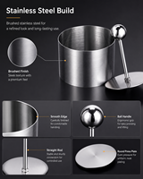 Ensemble de moules à gâteau en acier inoxydable ronds pour plats froids, boulettes de riz, desserts, mousses (3 pièces)