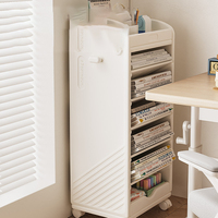 Organisateur de stockage en plastique pour enfants étagère enfants garde-robe côté bureau