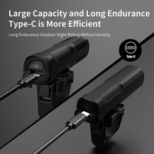 2-Trong-1 Xe Đạp Đèn Pha Đèn Pin Nhôm Trường Hợp Xoay Cơ Sở 2500MAh 1000lm 200M Phạm Vi 6 Chế Độ Không Thấm Nước IP64 Đêm Cưỡi - Product Image 5