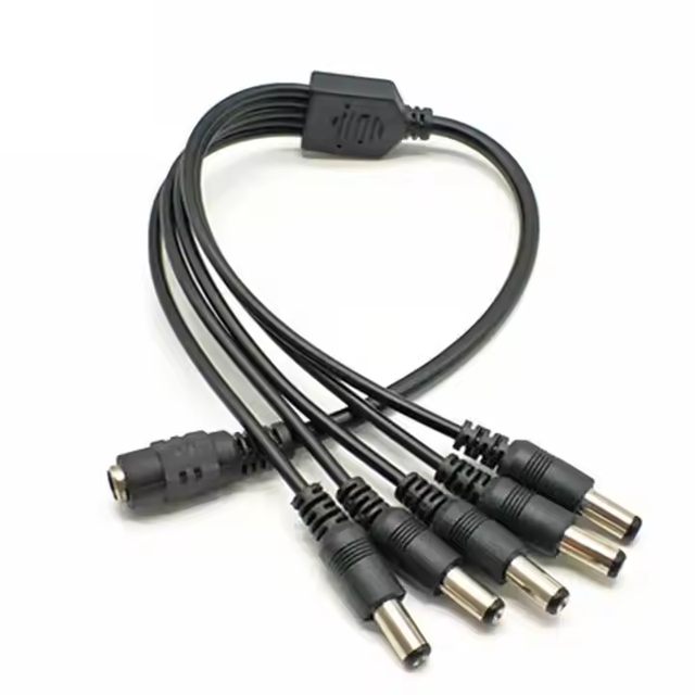 Cantell 0.5 square 1 to 2/4/5/8 DC Cable DC5.5mmx2.1mm Power Plug Cable
