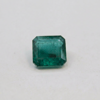 Émeraude naturelle taille carrée, pierre précieuse verte de 5 carats pour la fabrication de bijoux