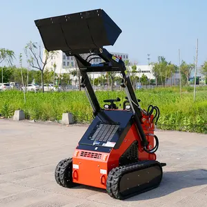 Chinese Cheap CE Euro5 Diesel Track Loader Skid Steer Trencher Attachment With Epa Engine