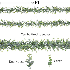 <b>Artificial</b> Hanging Eucalyptus Vine Green Plants Wedding <b>Wall</b> Decoration Indoor and Outdoor <b>Artificial</b> Plant Decoration - Product Image 4