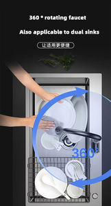 Rubinetto estraibile 304 lavello a leva singola in acciaio inox rubinetto per lavello estraibile - Product Image 3