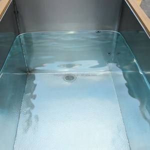 Luxe Koude Dompelbak 1hp Chiller Houten Roestvrijstalen Voering Buiten Draagbare Houten Vat Ijsbad Herstel Pod Chiller - Product Image 5