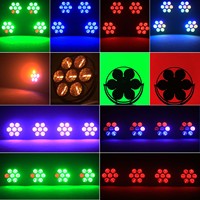 Luz Estroboscópica LED de 7x50w con 7 COB, Luz Retro para Escenario, Discoteca, Fondo de Píxeles, para DJ, Conciertos, Fiestas, Bodas, Clubes Nocturnos