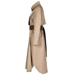 2024 temperamento Guangzhou <span class=keywords><strong>Trench</strong></span> lungo da <span class=keywords><strong>donna</strong></span> nuovo autunno con coulisse in vita opaca giacca irregolare - Product Image 3