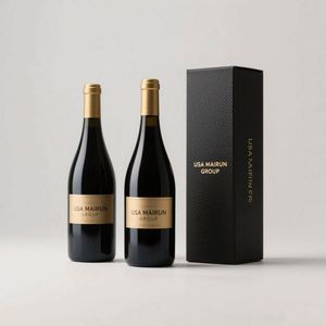 Custom Luxury Rigid Cardboard Packaging <b>Boxes</b> Magnetic Closure Sponge Lining Matt Lamination Embossing for <b>Red</b> Wine Whisky Vodka - Product Image 4